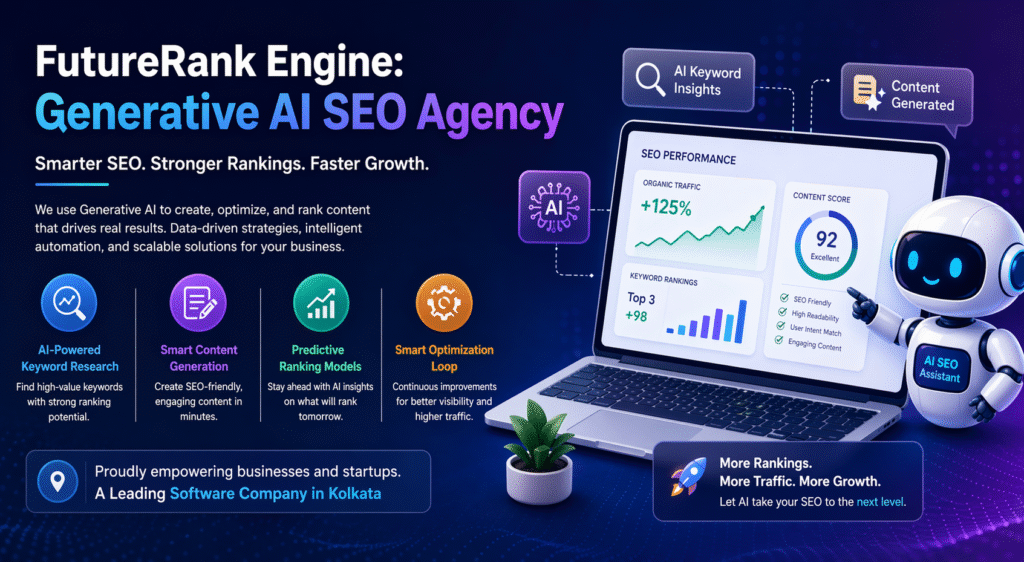 Generative AI SEO Agency using smart automation for ranking growth