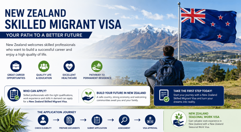 New Zealand Skilled Migrant Visa application process for skilled workers